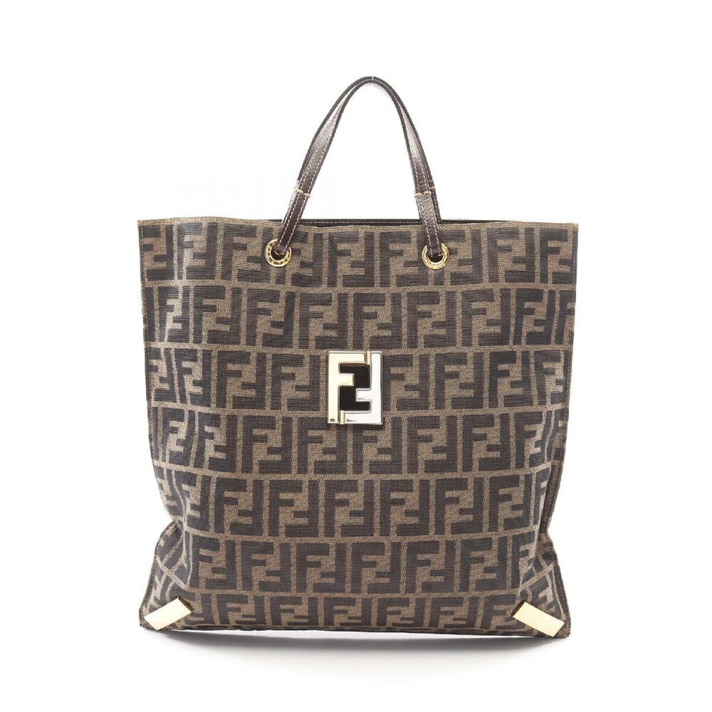 Fendi Zucca Tote Bag Brown